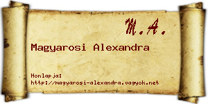 Magyarosi Alexandra névjegykártya